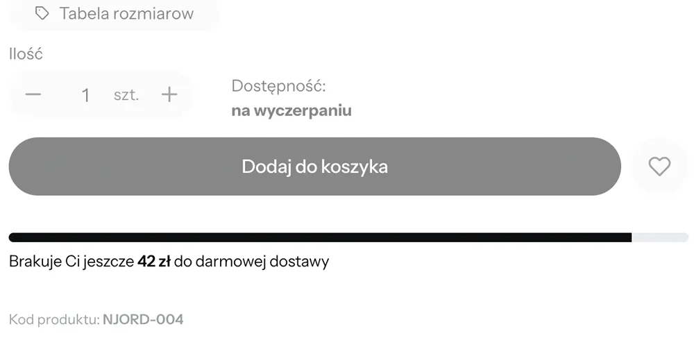 pasek postępu darmowej dostawy shoper