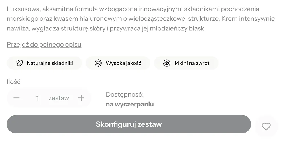 ikony na karcie produktu shoper