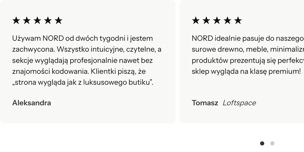 slider opinii shoper