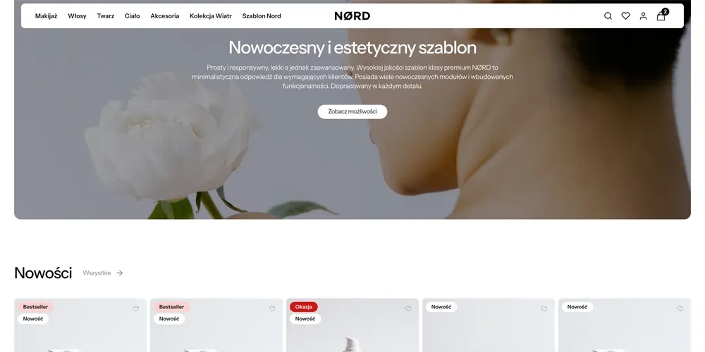 przyklejony nagłówek sticky header shoper