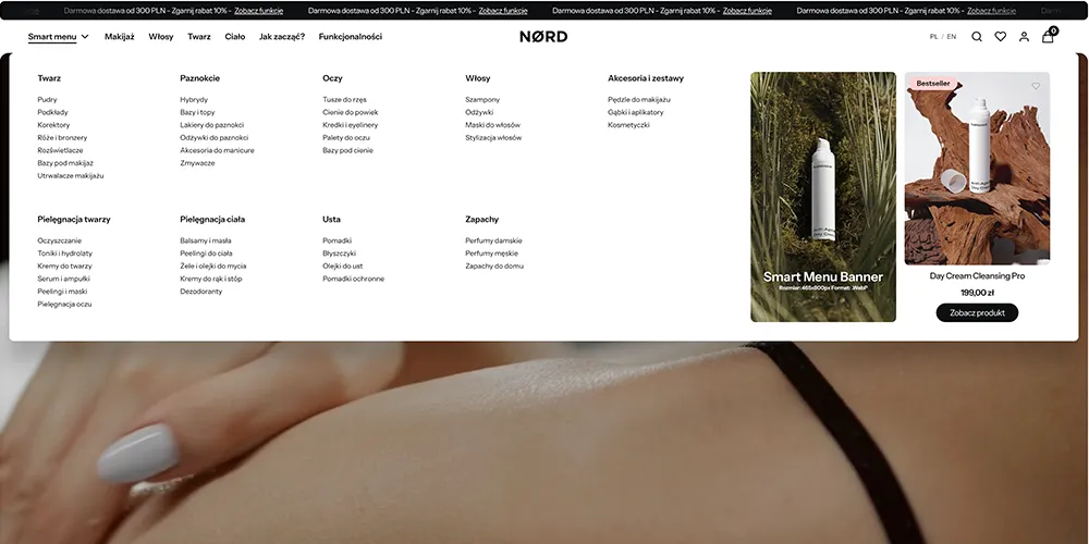 Smart Menu - menu kurtynowe i rozwijane